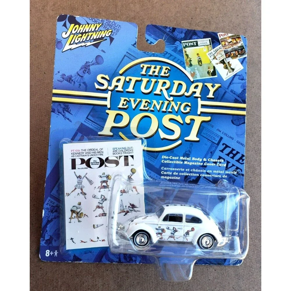 2005 Johnny Lightning 1965 VW BEETLE White #07 The Saturday Evening Post WL 1:64